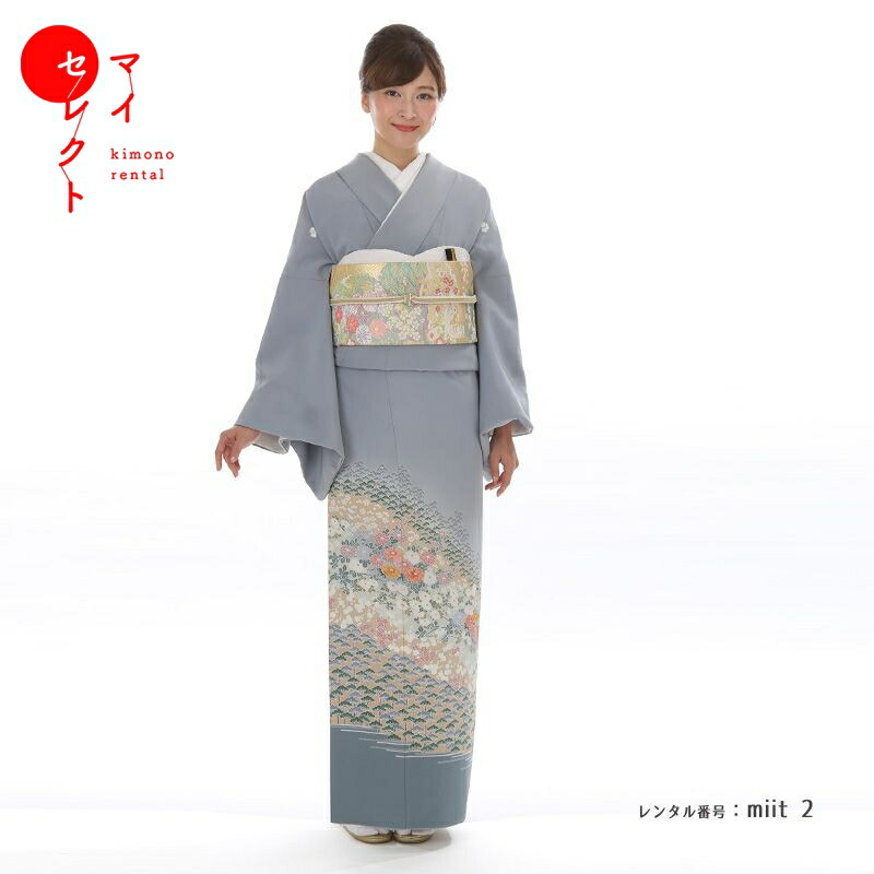 色留袖　五つ紋　比翼付き　4点セットa236 七五三　入学式　お宮参り　結婚式 037110top.jpg