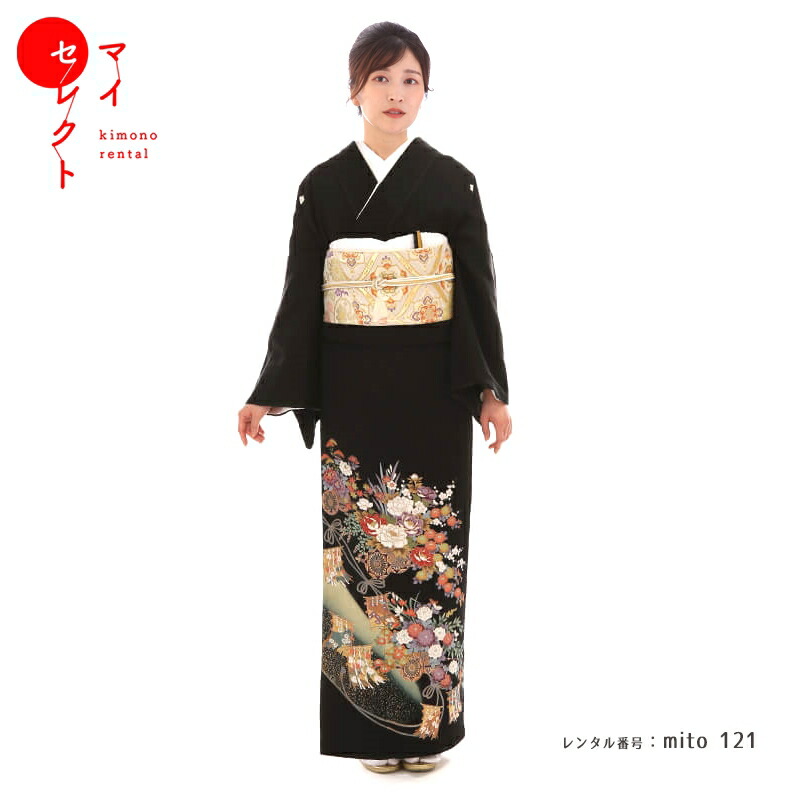 楽天市場】【レンタル】 留袖 mito_166 N-153 流水に四季の花 正絹