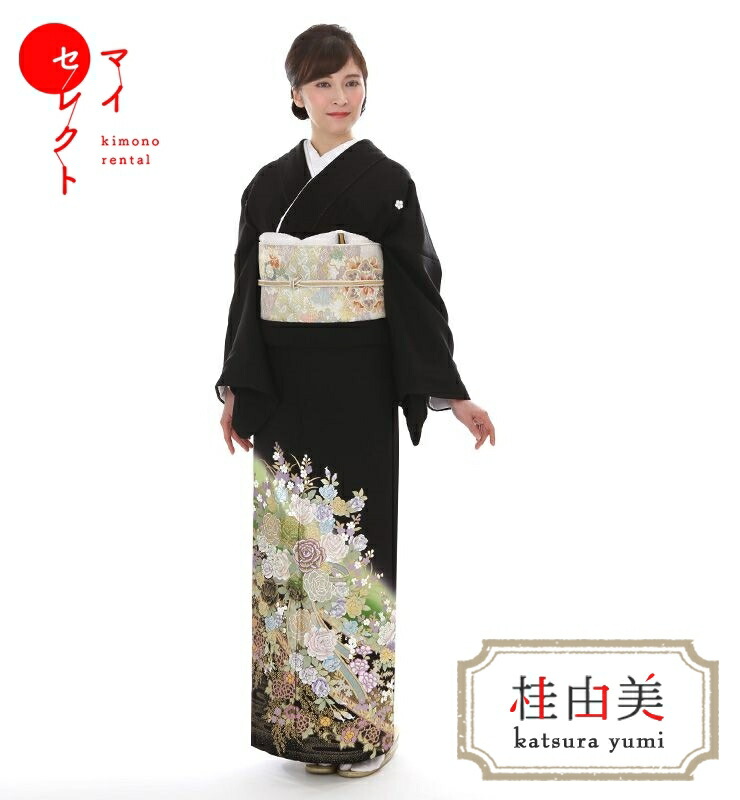 【レンタル】 黒留袖 桂由美 mito_365/桂由美 華官 正絹 往復送料無料 留袖 着物 フルセット 留袖レンタル レンタル着物 草履バッグセット 黒留袖レンタル 黒 結婚式 セット 留袖用 着物レンタル 祖母 おすすめ レンタル留袖 黒留 お宮参り 母親 宮参り 17,608円