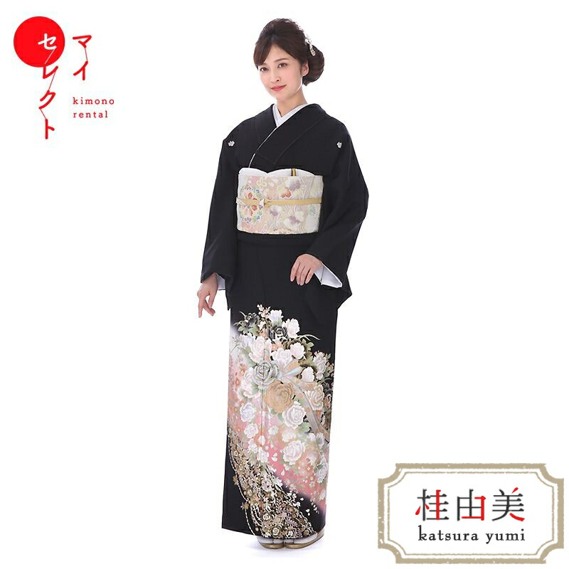 【コロ 美品 幅広】黒留袖襦袢セット正絹 花柄 コロ様専用 美品 幅広】黒留袖襦袢セット正絹 花柄