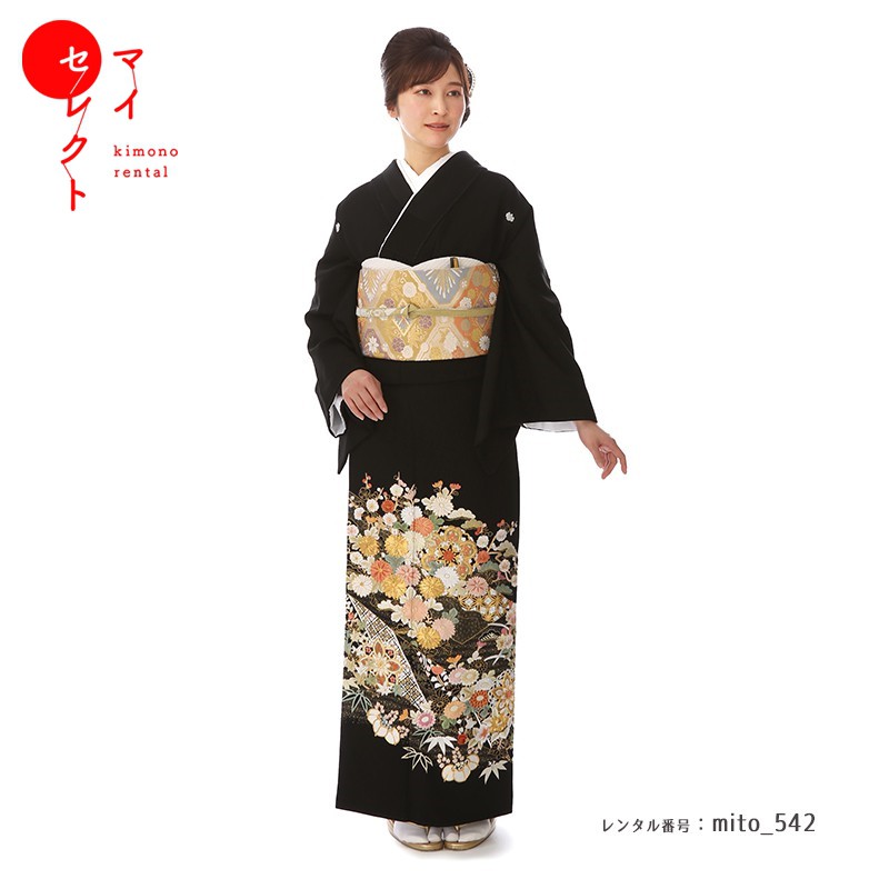 楽天市場】【レンタル】留袖 レンタル kansai「T075 金駒刺繍唐華文と