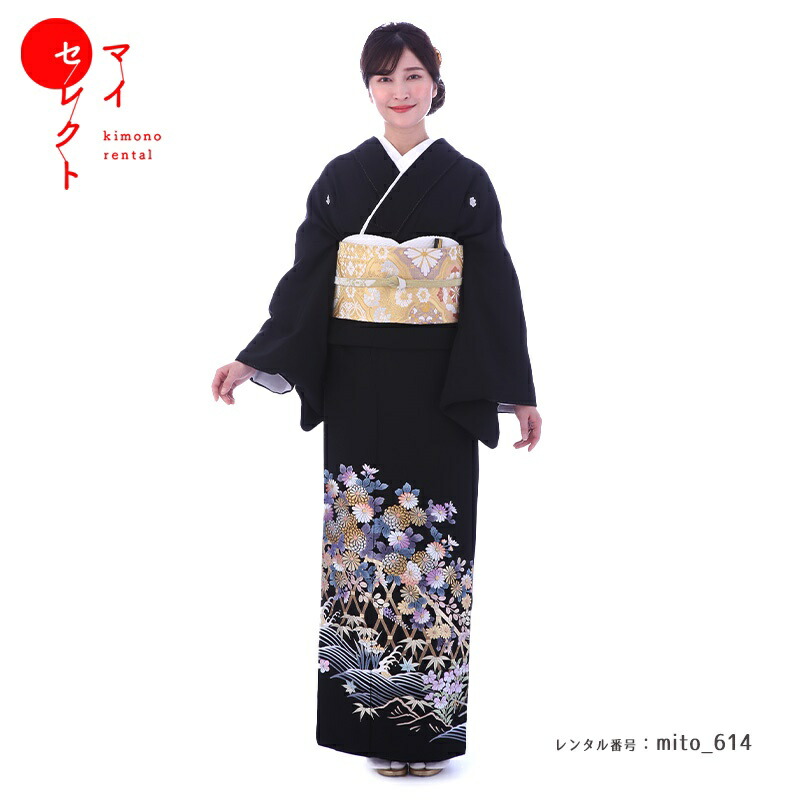【レンタル】 留袖 和田光正 プレミアム ハイクラス 黒留袖 mito_614 結婚式 貸衣装 往復送料無料 フルセット レンタル着物 母親 草履バッグセット 着物レンタル 留袖レンタル レンタル留袖 おすすめ 女性 正絹 祖母 黒留 留袖 着物 セット 黒 黒留袖レンタル