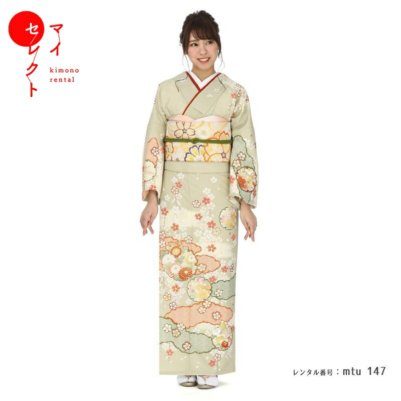 美品　正絹訪問着　フルセット4点　入学式　卒業式　七五三　お宮参り　祝い事　母親 訪問着 4点フルセット 839D 正絹 入学式 結婚式 七五三 お宮参り