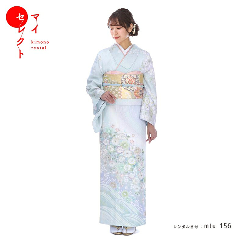 楽天市場】【レンタル】 桂由美 訪問着レンタル 小さめ 正絹 [銀糸