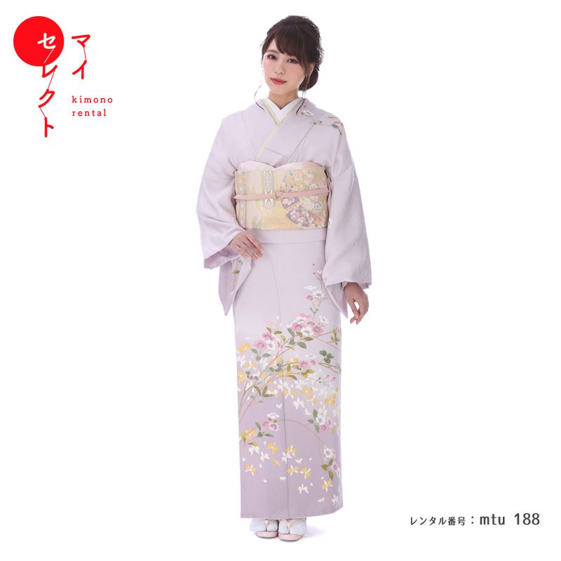 訪問着 セット4点 a190c 小柄な方　入学式　結婚式　七五三　お宮参り 楽天市場】【レンタル】 訪問着 レンタル 小さいサイズ 正絹 結婚式