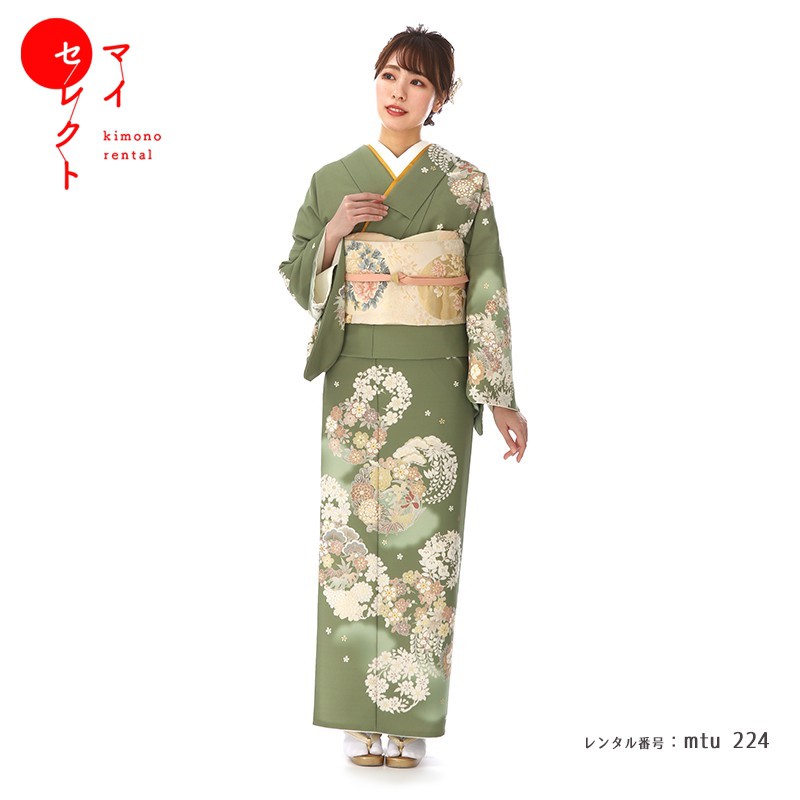 楽天市場】【レンタル】 訪問着 小さいサイズ レンタル 正絹 小さめ
