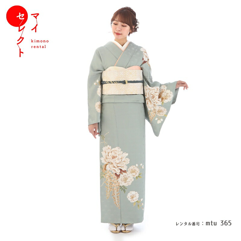 【レンタル】 訪問着 レンタル 高身長 トールサイズ mtu_365 グレー 正絹 結婚式 往復送料無料 七五三 母 20代 30代 40代 着物 お宮参り 母親 着物レンタル レトロ 訪問着レンタル パーティー 入学式 卒業式 入園式 卒園式 フルセット レンタル着物 ママ コーデ
