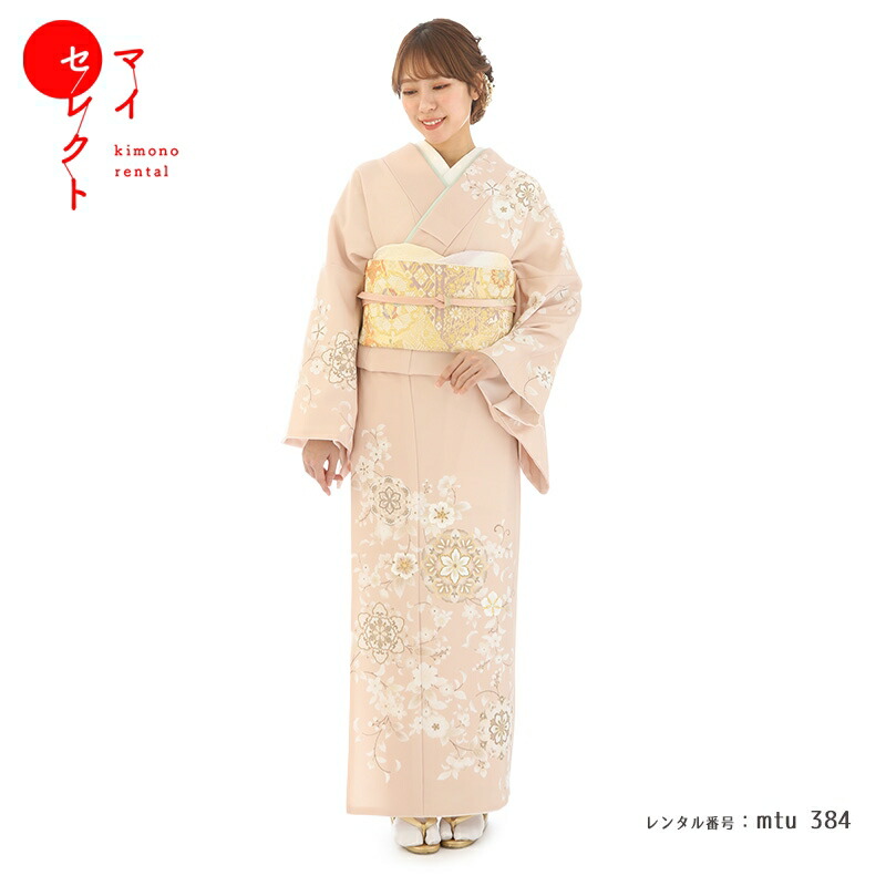 梅乃【119】正絹　訪問着　フルセット　裄68 七五三　お宮参り　結婚式 梅乃【119】正絹 訪問着 フルセット 裄68 七五三 お宮参り 結婚