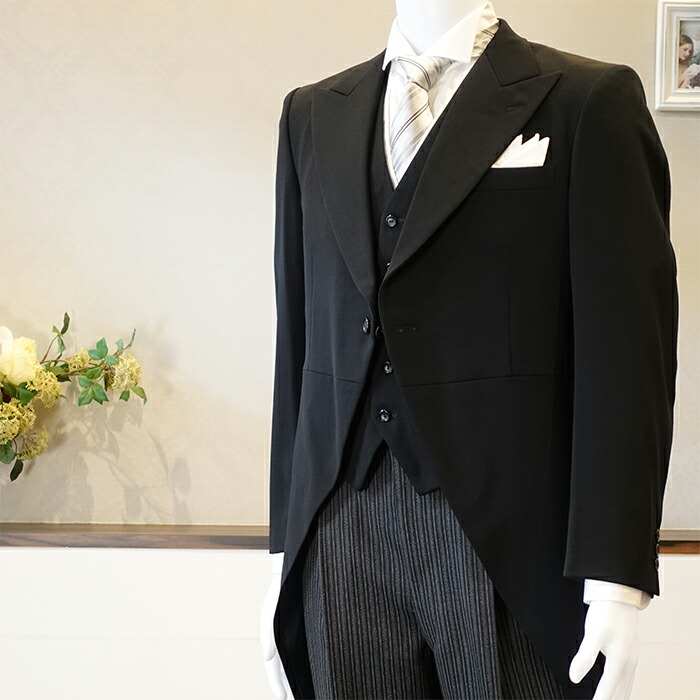 モーニング レンタル レギュラーモーニング一式 身長 レンタル 男性用 礼服 正礼装 結婚式 披露宴 入学式 卒業式 新郎 父 仲人 教職員 冠婚葬祭 豊富なサイズをご用意 細身 ふくよか 往復送料無料 一部地域を除く Sermus Es
