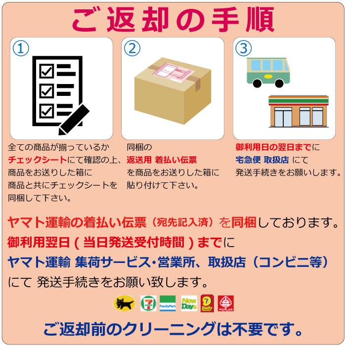 ご返却の手順