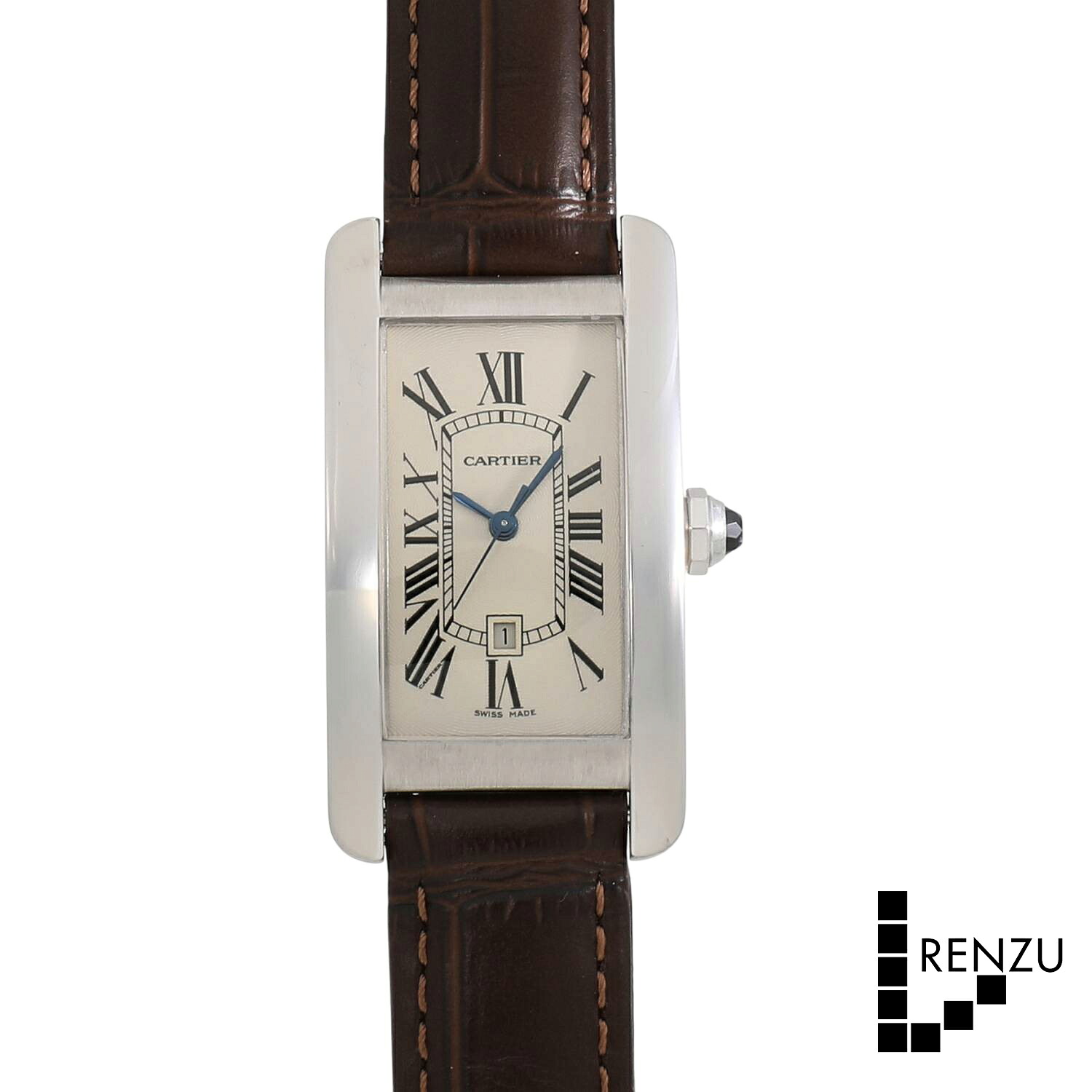[中古]カルティエ タンク アメリカン MM W2603656 アイボリー ユニセックス 送料無料 腕時計 【ローン48回無金利】｜れんず 店