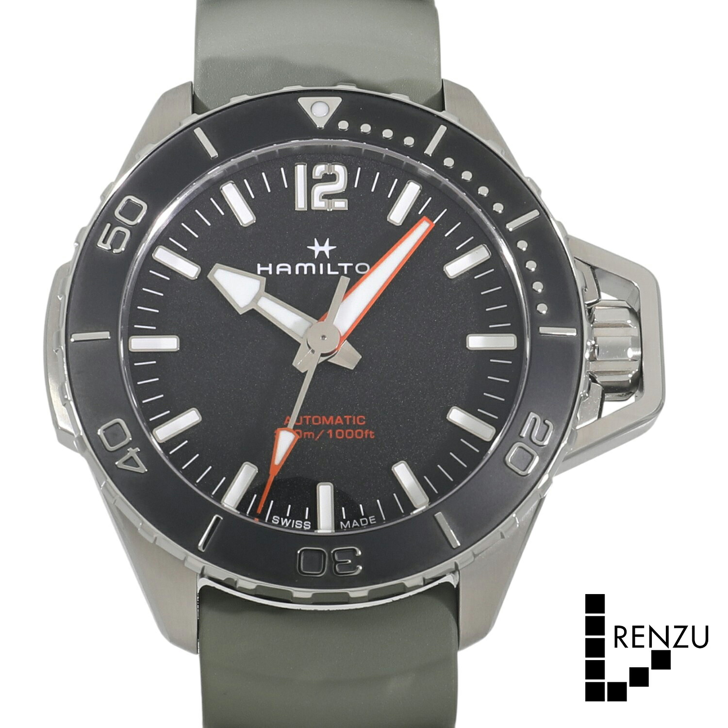 楽天市場】未使用品 ハミルトン H682010 カーキフィールド メンズ