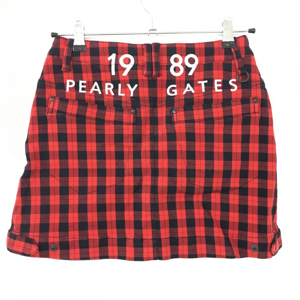 詰替え ◇PEARLY GATES パーリーゲイツ チェックスカート 新品