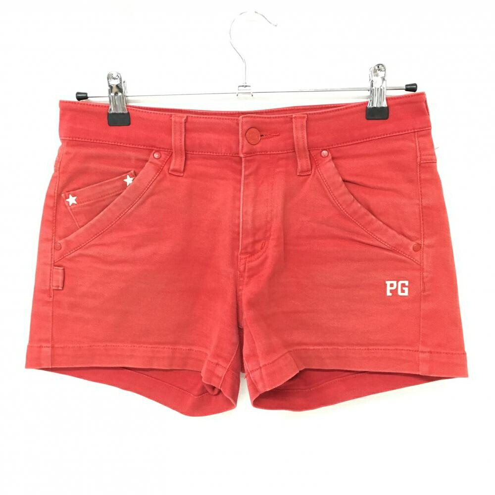 PEARLY GATES レッドショートパンツ　size5 パーリーゲイツ ストレッチ ハーフパンツ ショートパンツ 表