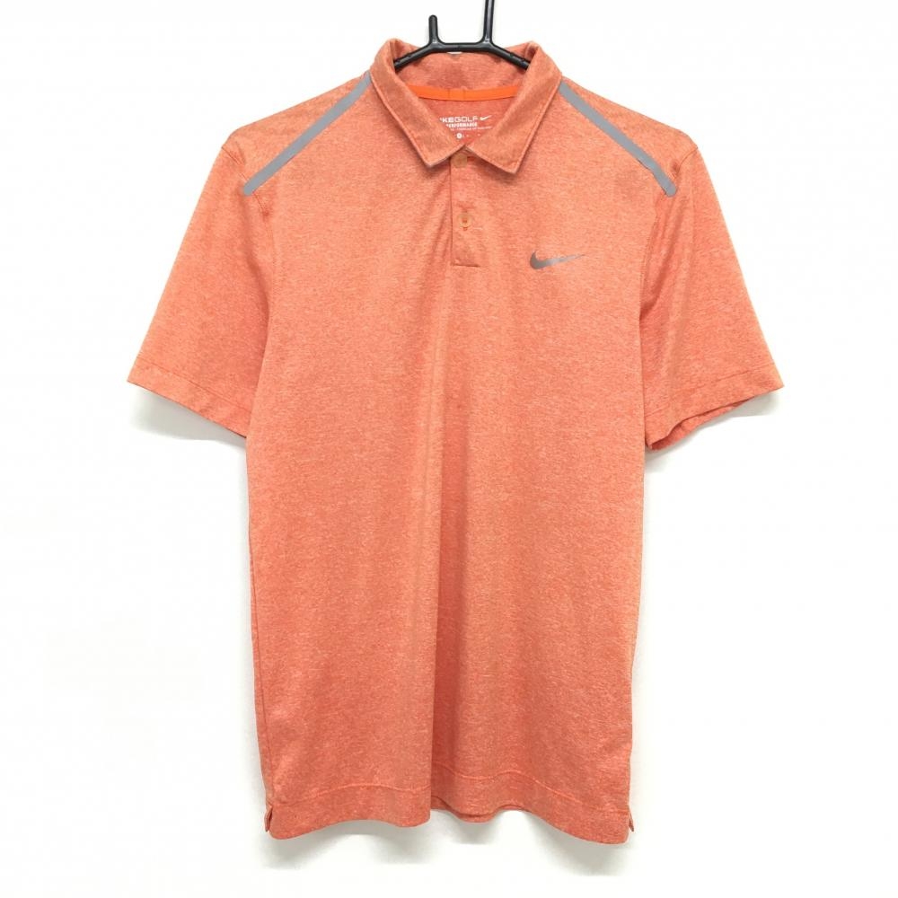 NIKE - NIKE GOLF 半袖ブルゾン　オレンジ　Mサイズ NIKE - NIKE GOLF 半袖ブルゾン オレンジ Mサイズの通販 by