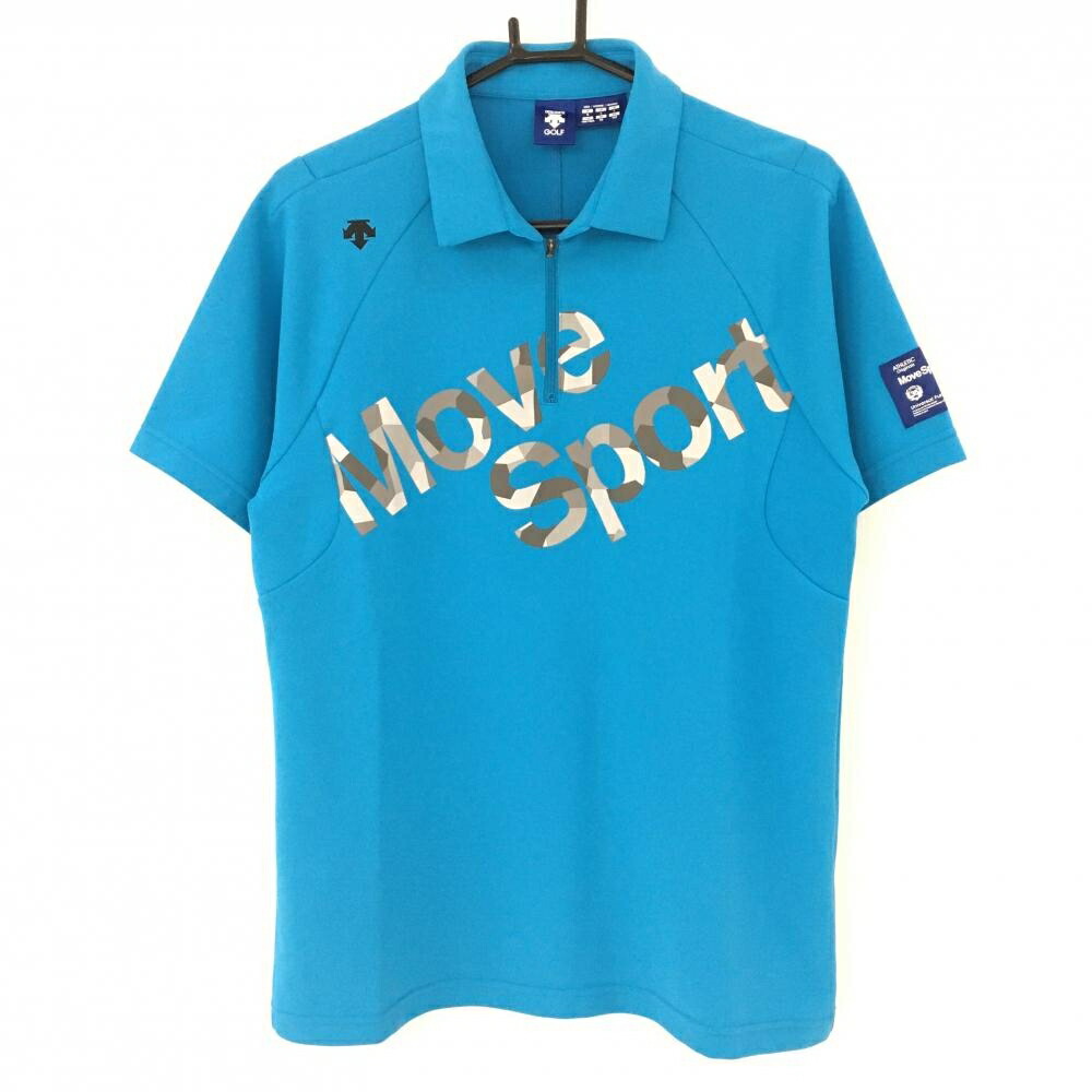 DESCENTE - 【美品】デサントゴルフ 半袖ポロシャツ ライトグレー 中田英寿 メンズ M ゴルフウェア DESCENTE DESCENTE GOLF 【美品】デサントゴルフ 半袖ポロシャツ ライト