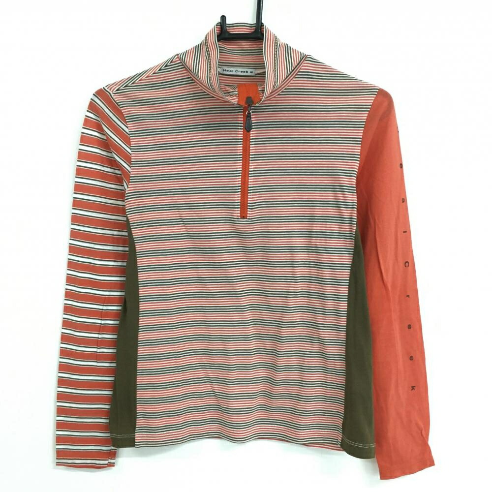 楽天市場】ヒールクリーク 長袖ハイネックシャツ 白×黒 ボーダー