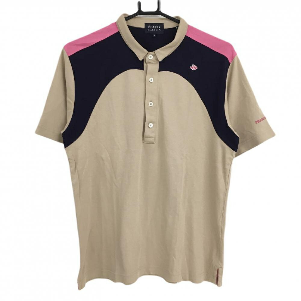PEARLY GATES パーリーゲイツ 総柄 ポロシャツ 白 XL 1240001146088_1.jpg