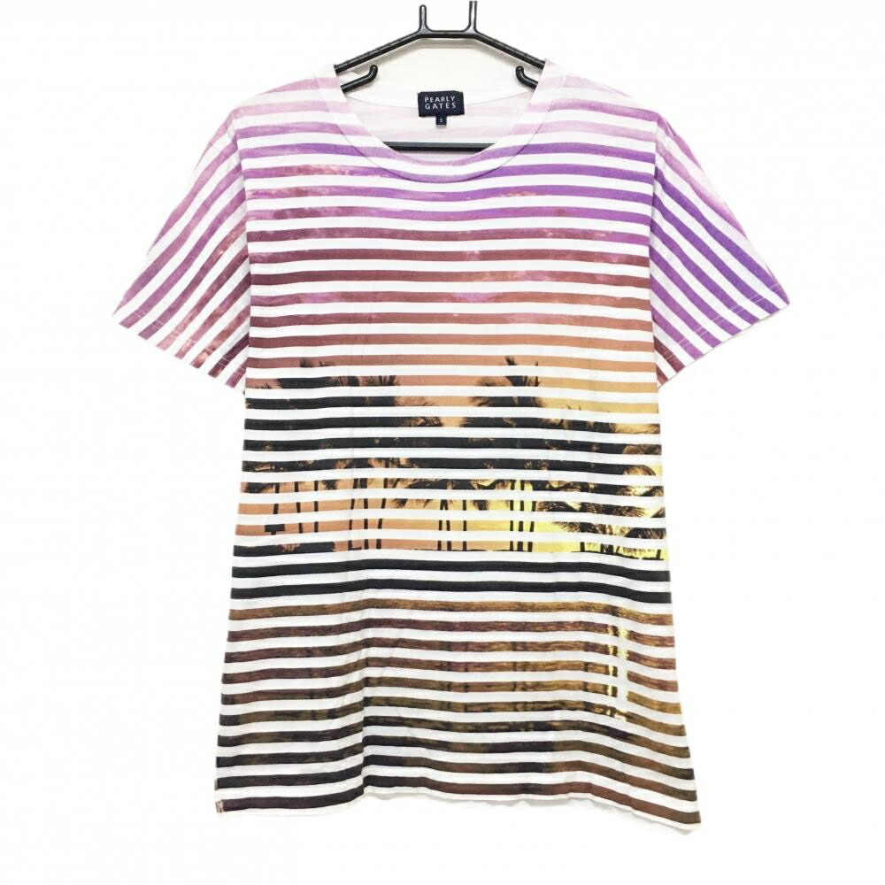 美品 PEARLY GATES パーリーゲイツ ニコちゃん スマイル Tシャツ 楽天市場】【超美品】パーリーゲイツ Tシャツ ピンク×黒 ニコ