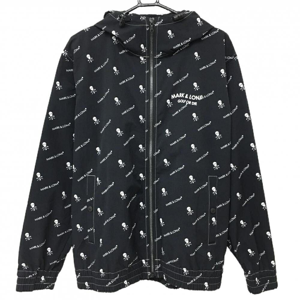 L相当 MARK & LONA マークアンドロナ ハーフジップ 総柄 スカル L相当 MARK & LONA マークアンドロナ ハーフジップ 総柄 スカル L相当