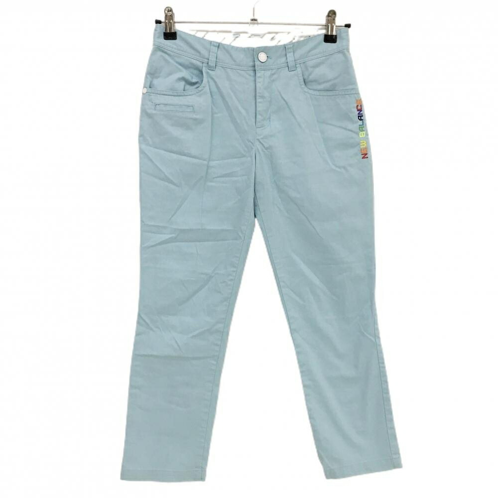 楽天市場】ニューバランス 七分丈パンツ ライトブルー ロゴ