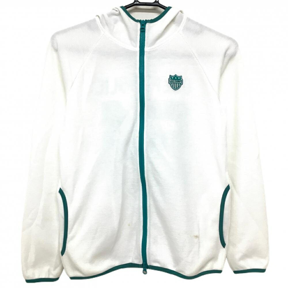 楽天市場】ジャックバニー ジップパーカー 白×ネイビー ジップ上ロゴ