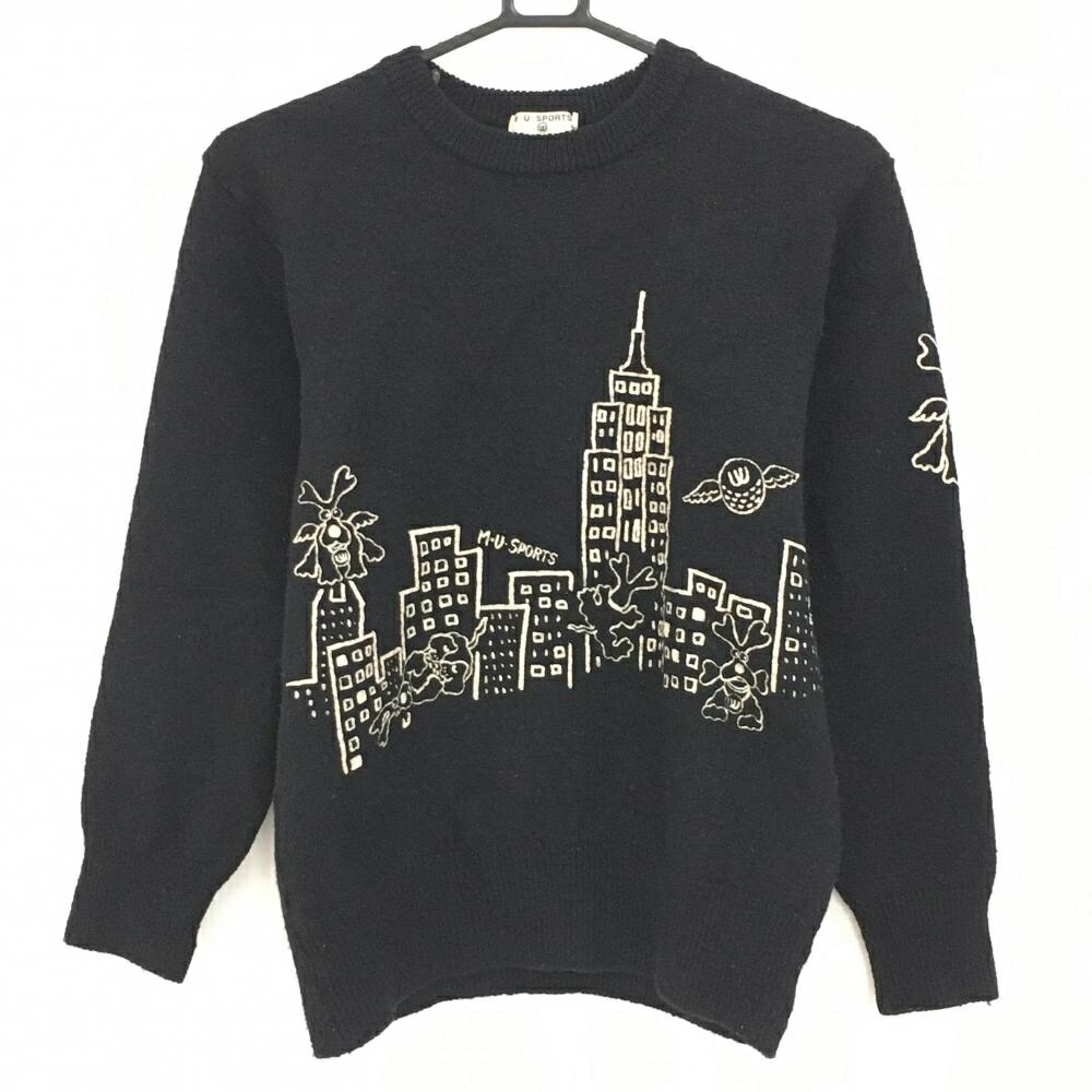 楽天市場】☆特価☆【超美品】ミエコウエサコ セーター 白×黒 重ね着風