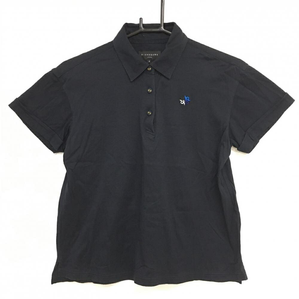 楽天市場】セントアンドリュース 半袖ポロシャツ レッド×黒 英字