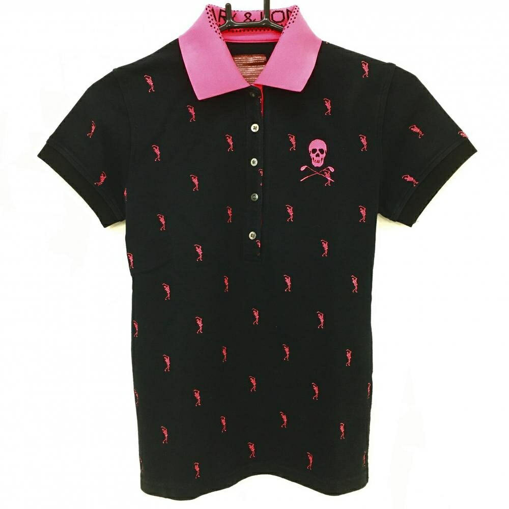 マークアンドロナゴルフレデースポロシャツ 楽天市場】マークアンドロナ 半袖ポロシャツ 黒×白 スカル