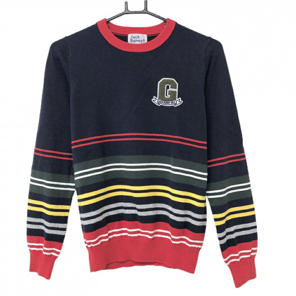 楽天市場】【美品】ジャックバニー セーター ブルー×黒 ニット ウール