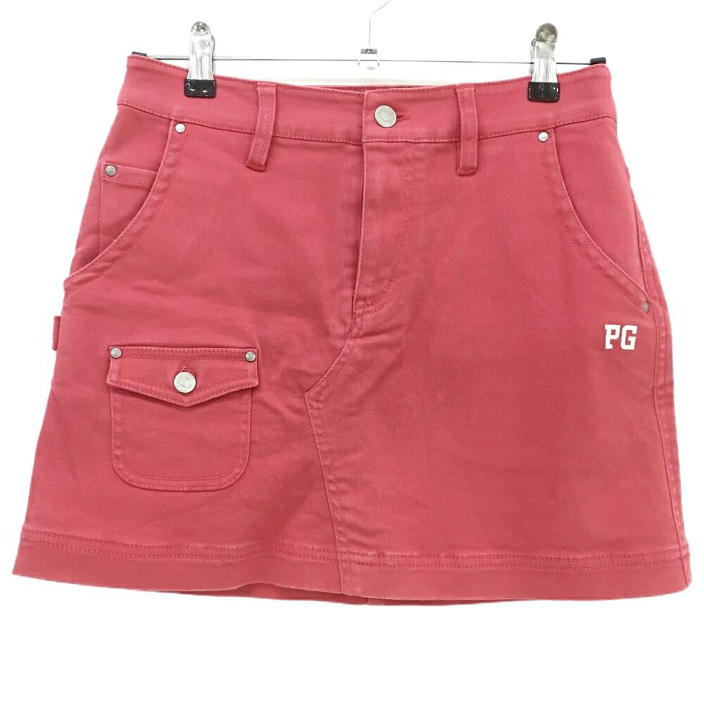 楽天市場】パーリーゲイツ スカート オレンジ 無地 ロゴ刺しゅう