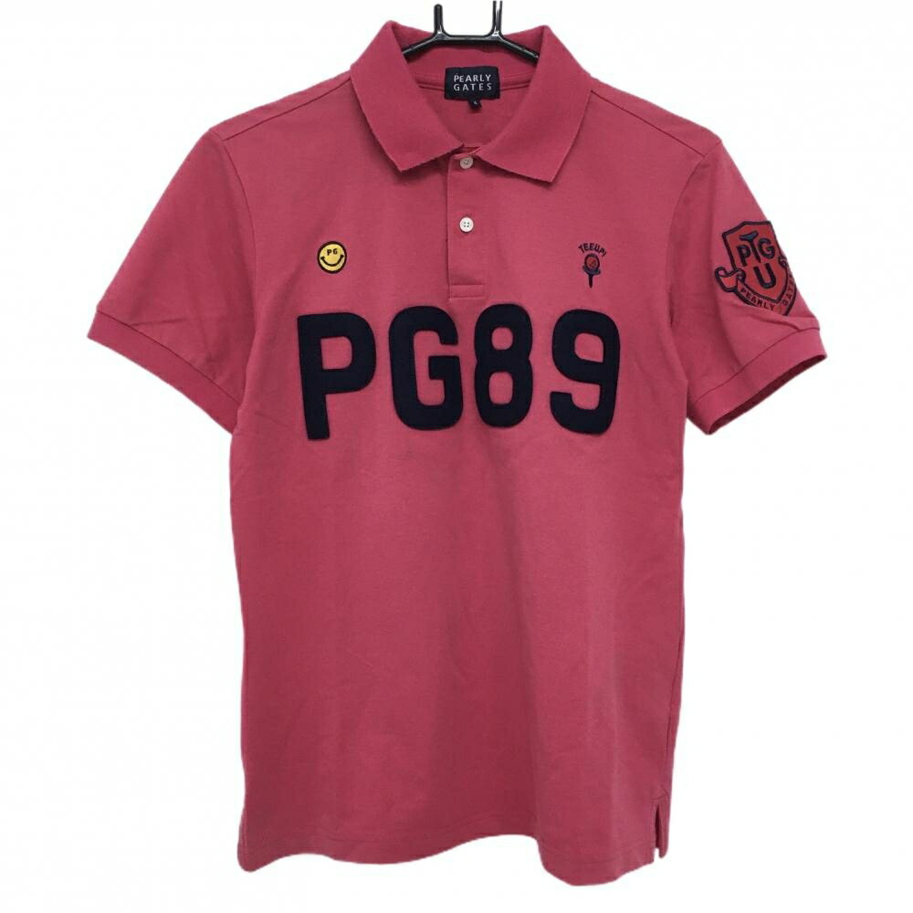 美品 PEARLY GATES パーリーゲイツ ニコちゃん スマイル Tシャツ 楽天市場】【超美品】パーリーゲイツ Tシャツ ピンク×黒 ニコ