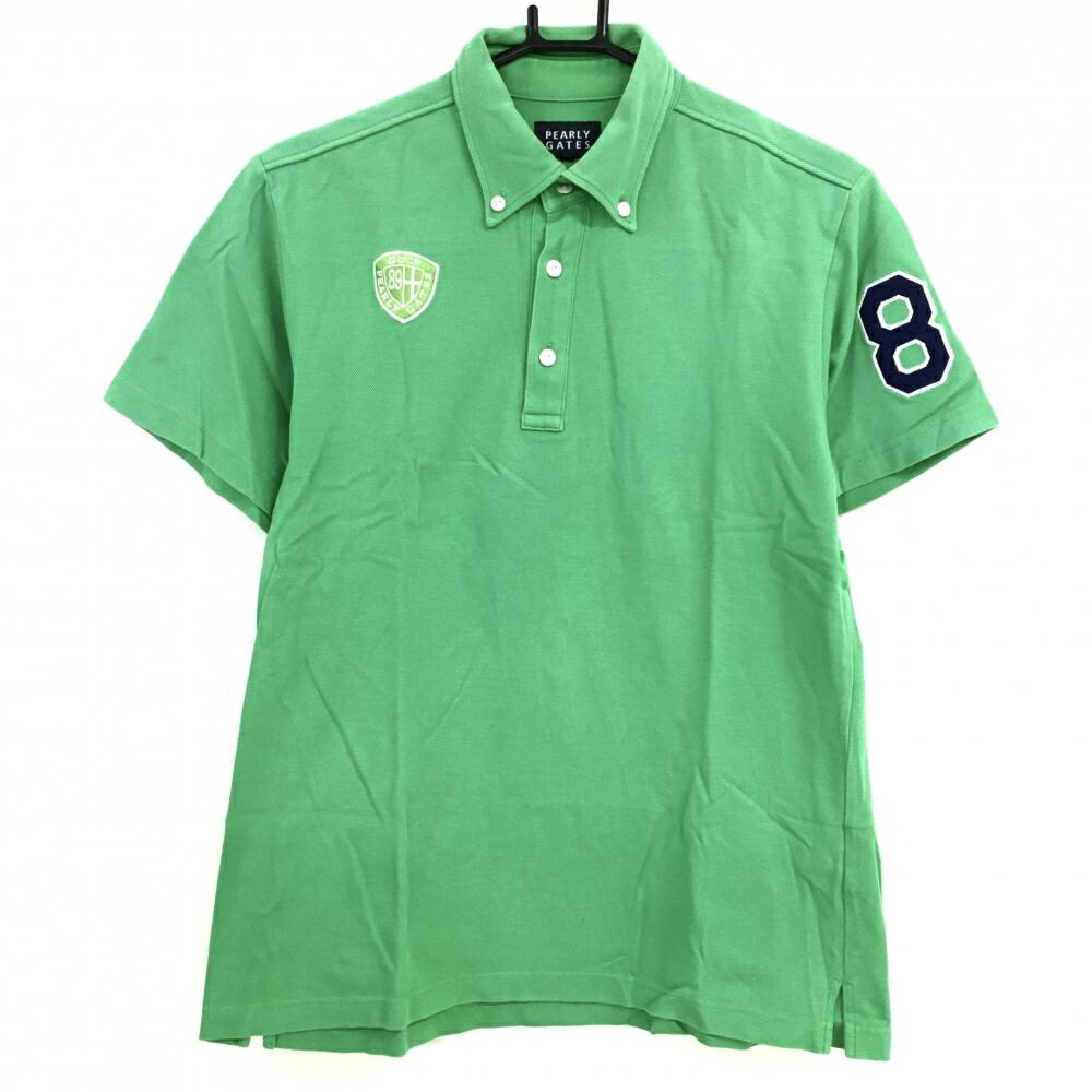パーリーゲイツ　半袖　ポロシャツ　グリーン　メンズ   3   ゴルフ サイズ：3 PEARLY GATES パーリーゲイツ 半袖ポロシャツ グリーン系