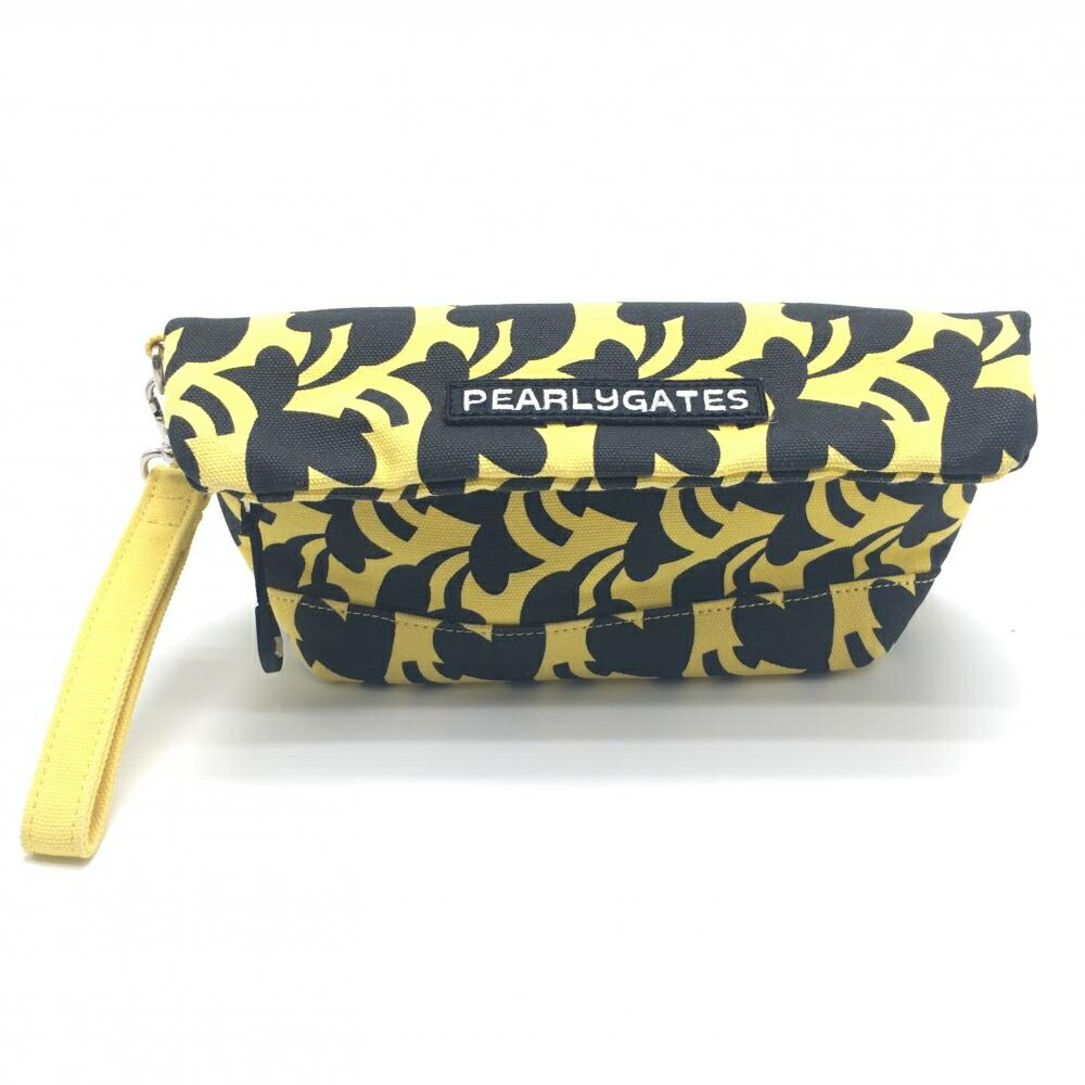 【美品】PEARLY GATES カモフラ柄 ファーポーチ 美品】PEARLY GATES カモフラ柄 ファーポーチ