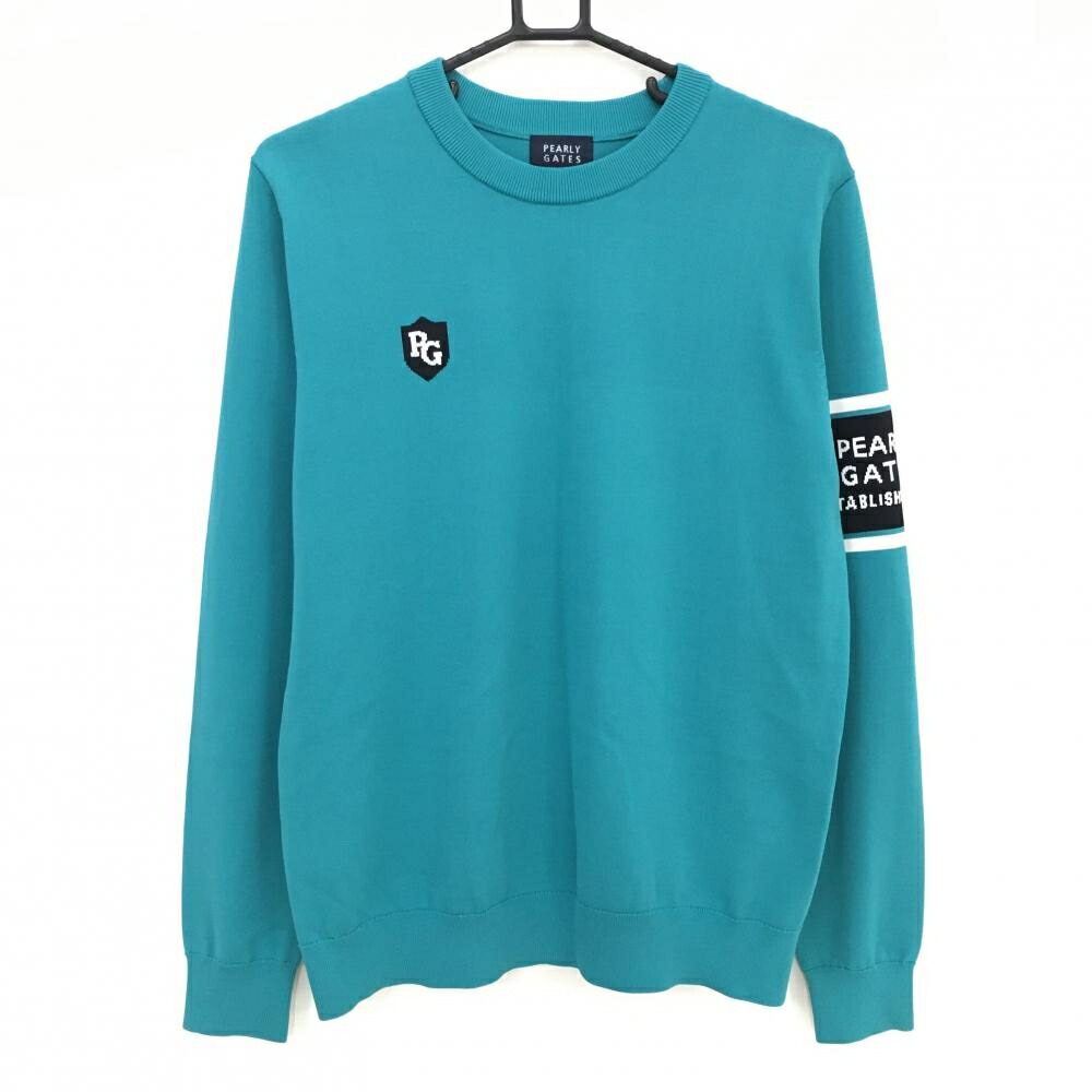 パーリーゲイツ ゴルフ レオパード柄ボーダー 長袖 ニット セーター