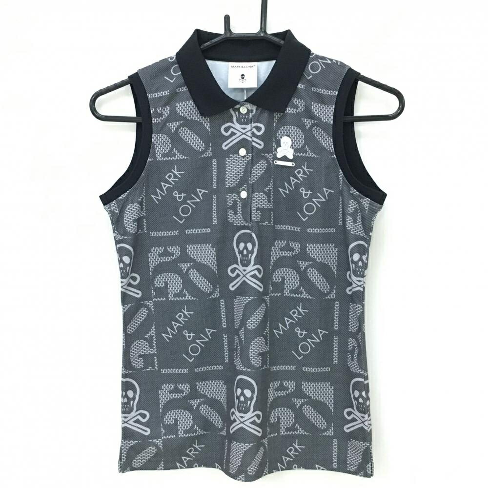 【美品】マークアンドロナ ノースリーブポロ 38(M)サイズ MARK&LONA 【超美品】マークアンドロナ ノースリーブポロシャツ