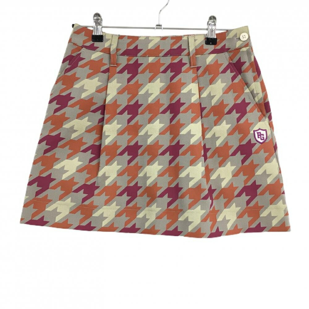 楽天市場】パーリーゲイツ スカート オレンジ 無地 ロゴ刺しゅう