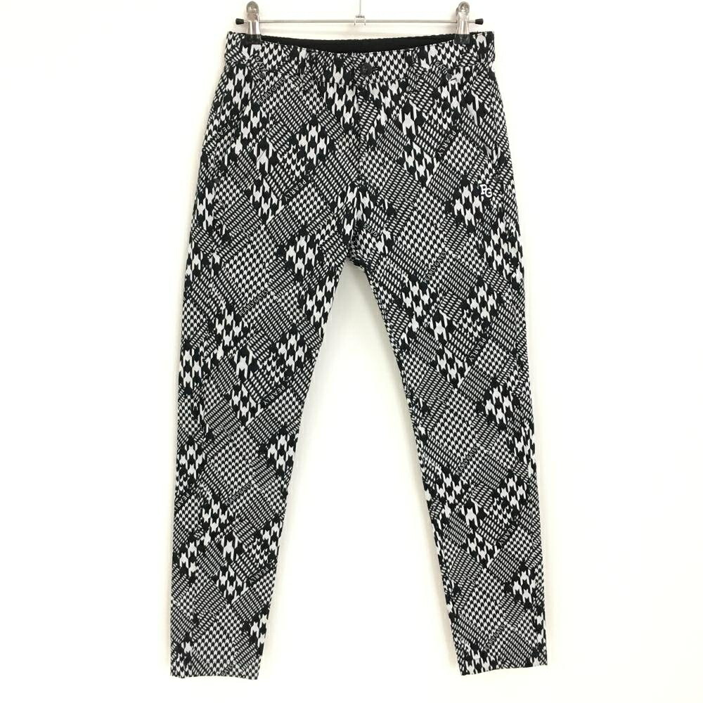【美品】パーリーゲイツ パンツ ダークネイビー×白 千鳥格子 ストレッチ メンズ 3(S) ゴルフウェア 2023年モデル PEARLY GATES