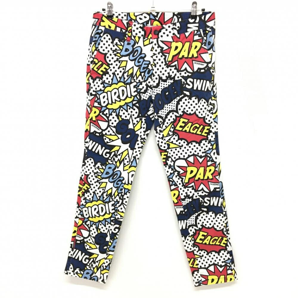 美品✨Jack Bunny!! ゴルフ パンツ メンズ 総柄 マルチカラー M 楽天市場】ジャックバニー パンツ カーキ×黒 車刺しゅう総柄