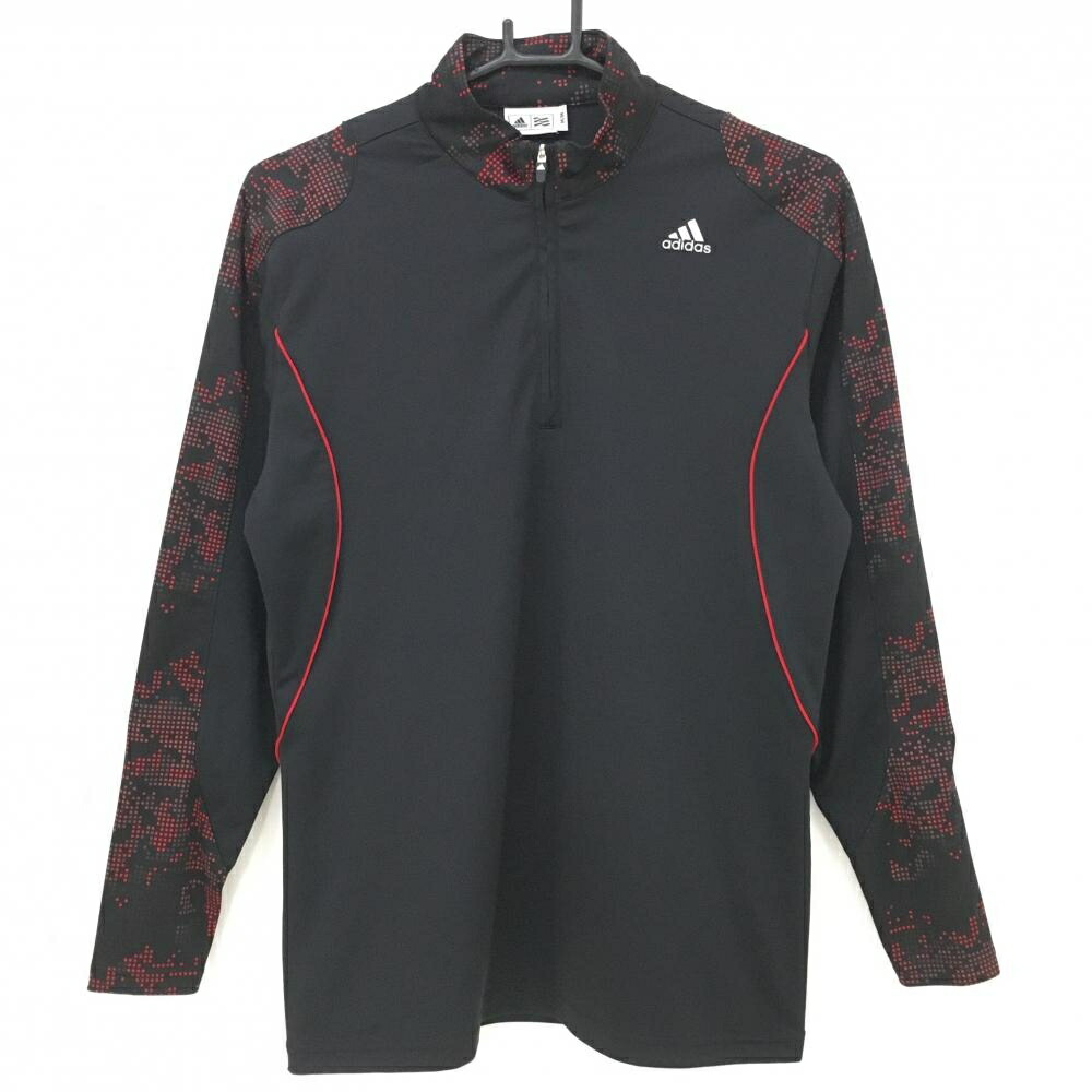 楽天市場】アディダス 長袖ハイネックシャツ 白×黒 ハーフジップ