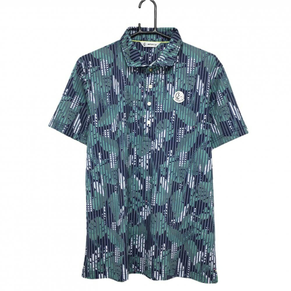 楽天市場】【超美品】アンパスィ 半袖ポロシャツ ネイビー×白 猿