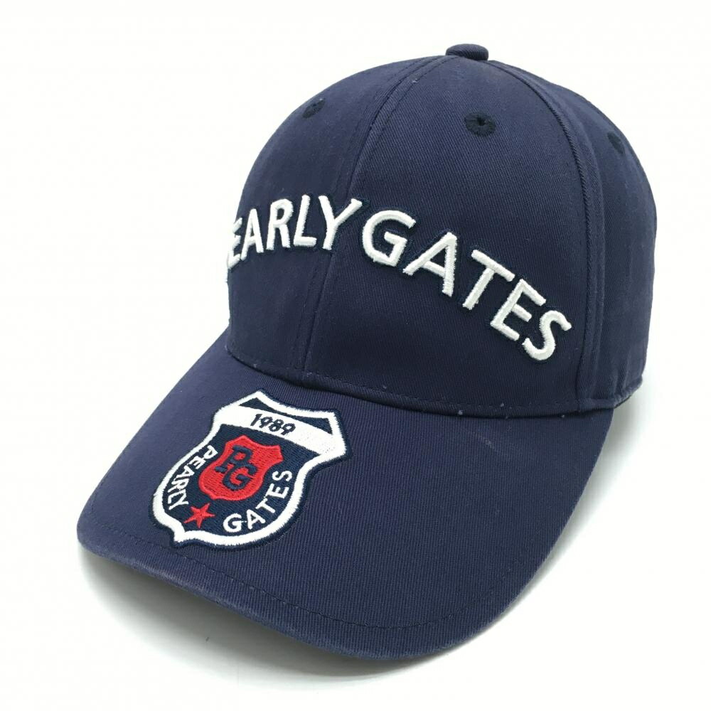 PEARLY GATES - 【超美品】パーリーゲイツ キャップ レッド×白×ネイビー 星条旗柄 ロゴ 汗取りパッド付 FR  ゴルフウェア PEARLY GATES PEARLY GATES - 【超美品】パーリーゲイツ キャップ レッド×白