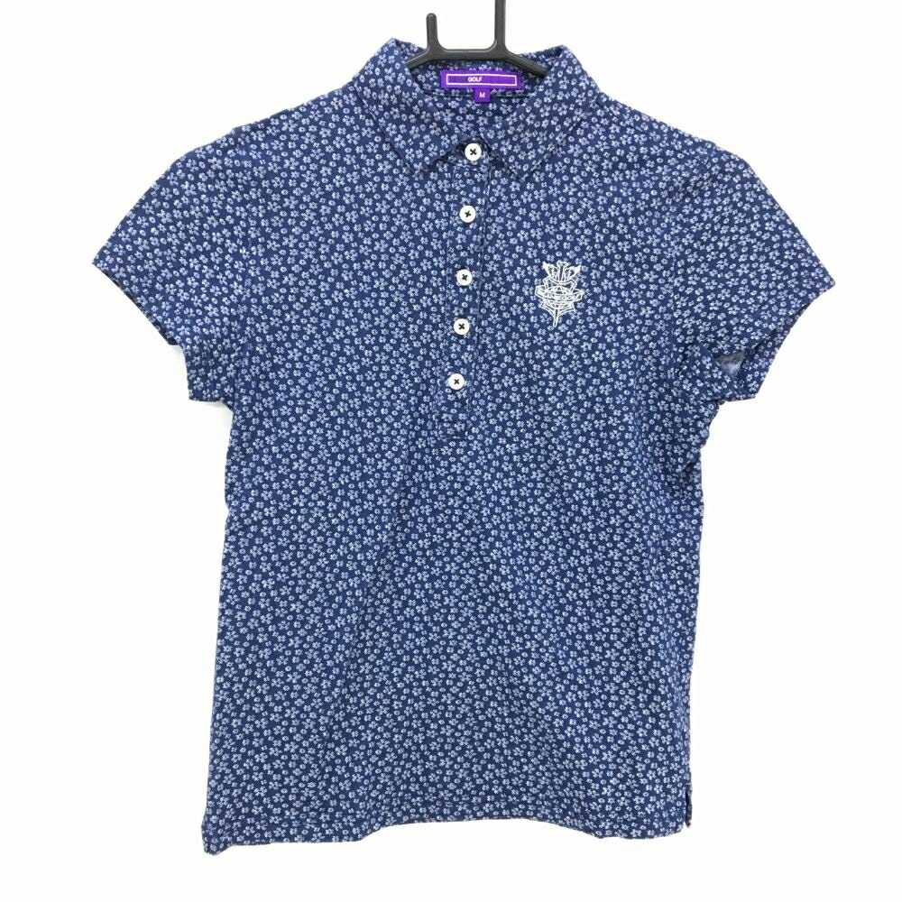 楽天市場】【美品】ビームスゴルフ 半袖ポロシャツ ピンク×白 花