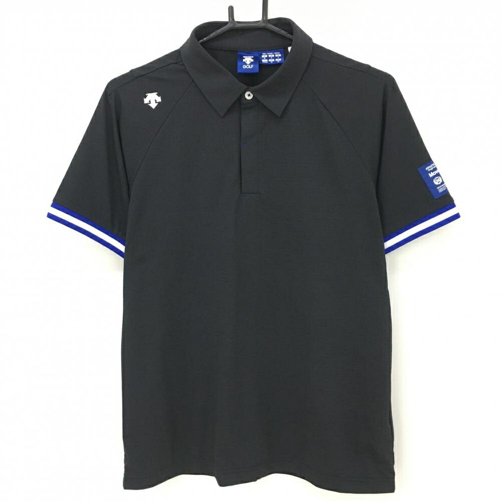DESCENTE - 【超美品】デサントゴルフ 半袖ポロシャツ 黒×ブルー 中田英寿 メンズ M ゴルフウェア DESCENTE 楽天市場】【美品】デサントゴルフ 半袖ポロシャツ 黒×ブルー