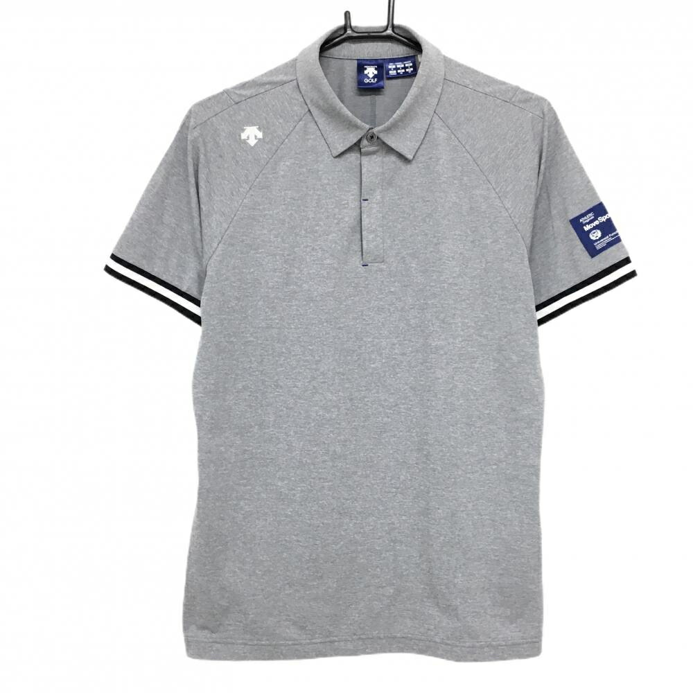 DESCENTE - 【超美品】デサントゴルフ 半袖ポロシャツ 黒×白 チェック ボタンダウン 中田英寿 メンズ M ゴルフウェア DESCENTE DESCENTE GOLF 【超美品】デサントゴルフ 半袖ポロシャツ 黒×白