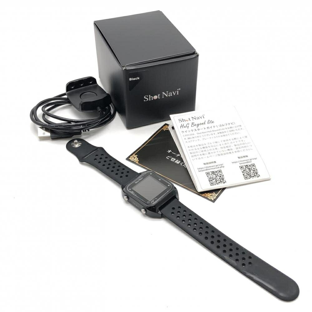 楽天市場】【美品】ショットナビ ゴルフウォッチ 黒 W1-FW GPS