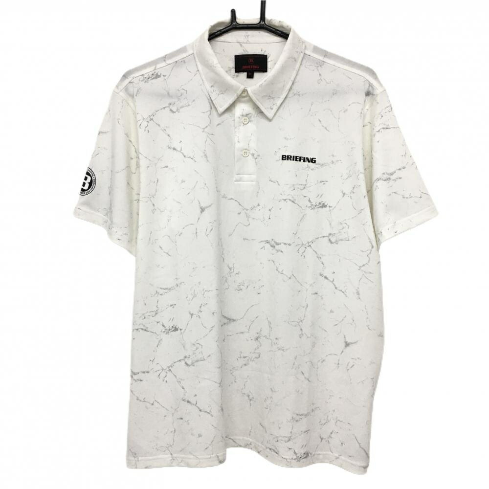 楽天市場】ブリーフィング 半袖ポロシャツ 白 バックロゴ メンズ M