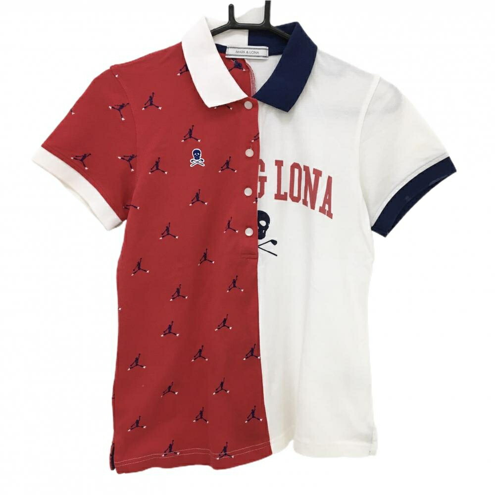 楽天市場】マークアンドロナ 半袖ポロシャツ 黒×蛍光ピンク 刺しゅう総