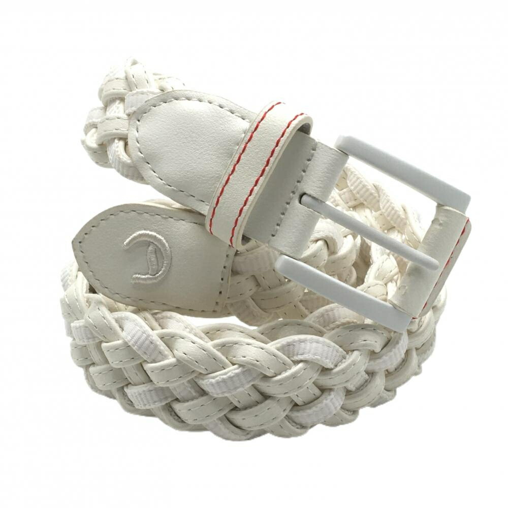 楽天市場】【美品】ラフアンドスウェル ベルト 白×ブルー ロゴプリント