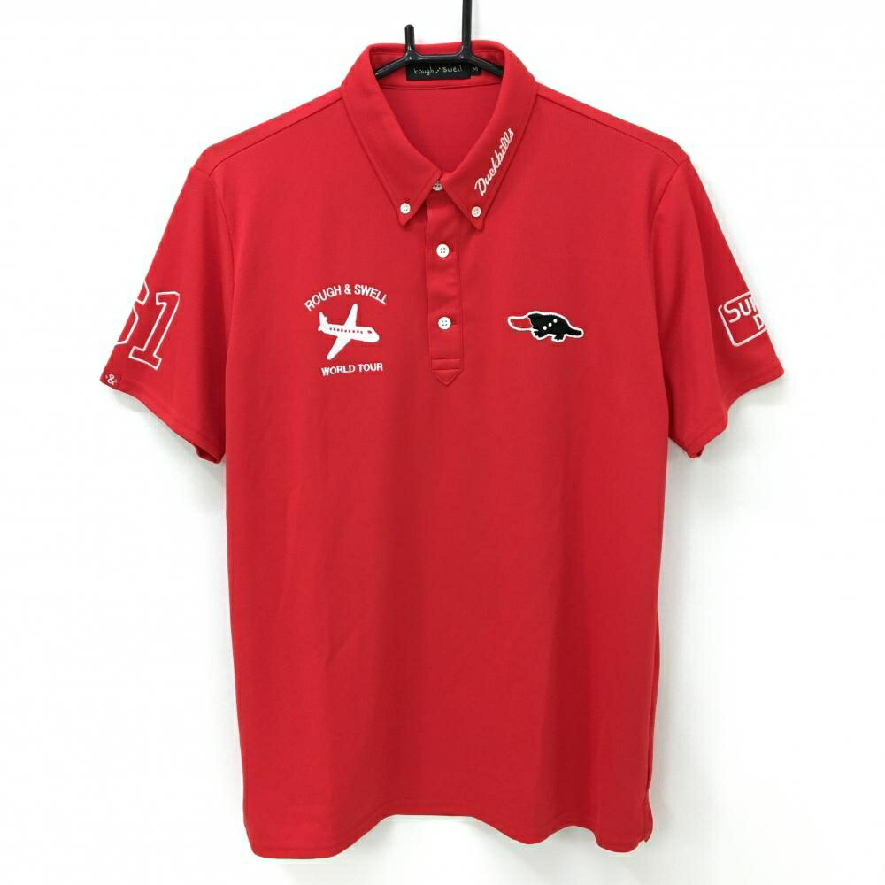 楽天市場】ラフアンドスウェル 半袖ポロシャツ 白×レッド バックロゴ